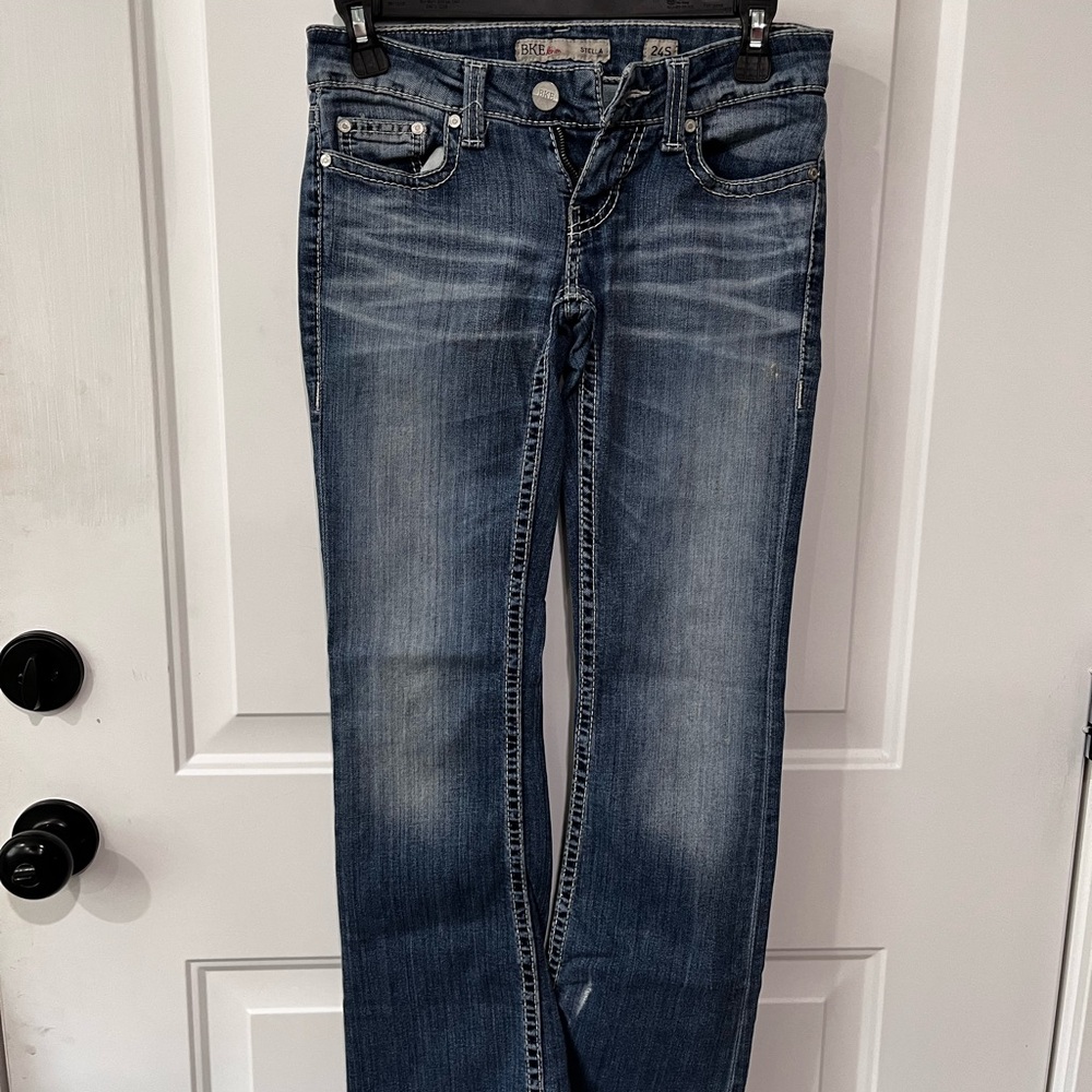 BKE Blue Straight Leg Jeans